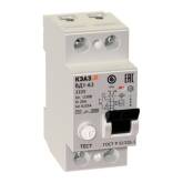 Выключатель дифференциального тока (УЗО) КЭАЗ ВД1-63 2-полюсный А 40А 30мА