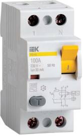 Выключатель дифференциального тока (УЗО) Iek ВД1-63 2-полюсный AC 50А 100мА
