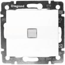 Выключатель Legrand Valena 774410 одноклавишный с подсветкой белый 10А IP20
