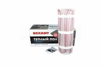 Тёплый пол Rexant Classic RNX нагревательный мат двухжильный под плитку 1200Вт 0,5х16м 8м2