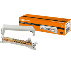 Шина универсальная распределительная ШнУР 1 в корпусе 2 ввода 7 групп 160 А TDM