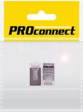 Разъем сетевой LAN PROconnect на кабель, штекер 8Р8С (Rj-45), под обжим, в экране, 2 шт., пакет БОПП