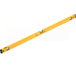 Уровень алюминиевый, магнит, фрезерованный, 3 глазка (1 зеркал.) 0,5 мм/м, 1200 мм Denzel