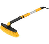 Щетка сметка со скребком Denzel телескоп, поворотная голова, 750-1120 мм