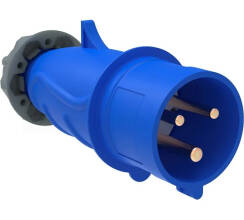 Розетка Iek ССИ-413 Magnum встраиваемая синяя 2Р+PЕ 220В 16А IP44