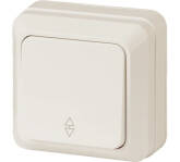 Переключатель Intro Quadro 2-103-02 одноклавишный 10А-250В, IP20, ОУ, Quadro, слоновая кость