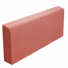 Бордюр садовый красный 500х210х60мм