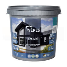 Краска для деревянных фасадов Veres Facade 2,7 л, белая