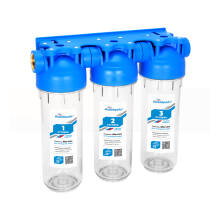 Фильтр трёхступенчатый АКВАБРАЙТ SLIM LINE (лат.резьба 3/4