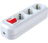 Колодка удлинителя 3 гнезда с выключателем