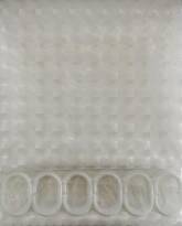 Шторка для ванны Frap F8754 прозрачная 3D эффектом 180x200см
