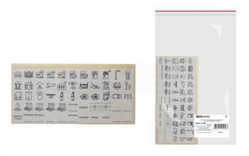 Комплект пиктограмм для маркировки щитков 