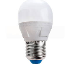 Лампа Uniel Яркая светодиодая диммируемая шар E27 220В 9Вт 4000К