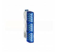 Шина Tekfor KSN-6-8x12-12 BLUE нулевая изолированная на Din-рейку синяя