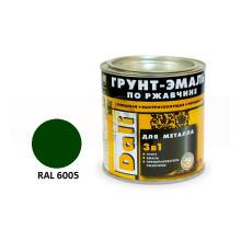 Грунт-эмаль по ржавчине Рогнеда Dali RAL 6005 зеленый мох 2л