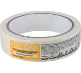 Лента малярная клейкая на крепированной бумаге Korvus 25ммх20м