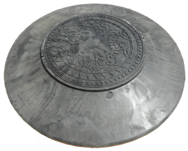 Люк конусной полимерно-песчаный черный 1,5т