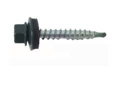 Саморез кровельный RAL 6005 зелёный 5,5х25мм