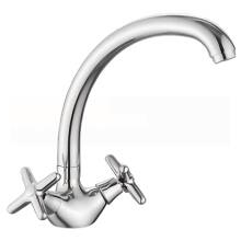 Смеситель Splenka S80.42 для кухни вентильный С-образный поворотный излив, хром