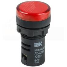 Лампа AD22DS LED матрица 22мм красный 230В