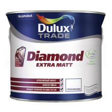 Краска водно-дисперсионная для стен и потолков Dulux Diamond Extra Matt бесцветная BC 4,5л