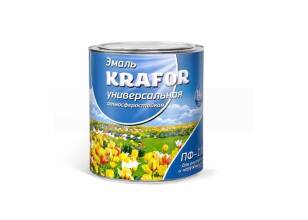 Эмаль Krafor ПФ-115 черная 1,8кг