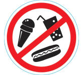 Наклейка запрещающий знак 