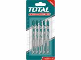 Набор пилок для лобзика по дереву TOTAL TAC51111C, 74мм, 8 TPI, 5шт