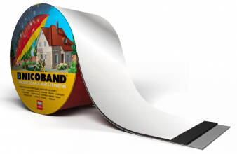 Лента самоклеящаяся NICOBAND, 3мx10см, серебристая