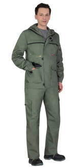 Костюм СИРИУС-ГЕО куртка, брюки, тёмно-зелёный р.96-100/170-176
