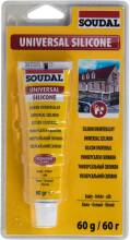 Универсальный силикон белый 60гр Soudal