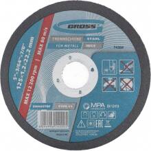 Круг Gross 74369 отрезной 125х1,2х22 мм