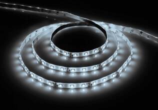 Лента светодиодная Feron 60SMD LS606 с драйвером 12В 14,4Вт IP20 6500К холодный белый 3м