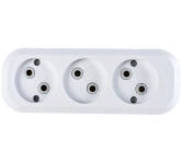 Колодка удлинителя 3 гнезда без заземления