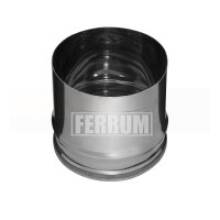 Заглушка с отверстием Ferrum (430/0,5 мм) Ф120х200 внутренняя