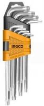 Набор шестигранных ключей Torx INGCO HHK13091 INDUSTRIAL