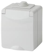 Розетка Эра 11-2601-03 серая 1 пост 250В 16А IP65