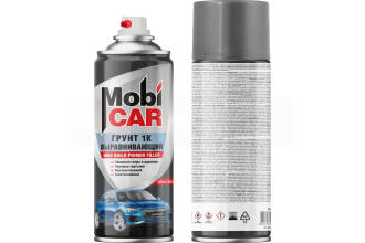 Аэрозольный грунт выравнивающий 1К MobiCAR, 520 мл (серый)