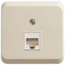 Розетка Schneider Electric Этюд наружная бежевая RJ45 IP20