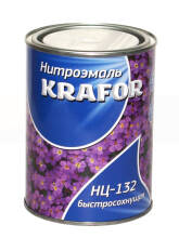 Эмаль Krafor Нитроэмаль НЦ-132 белая 0,7кг