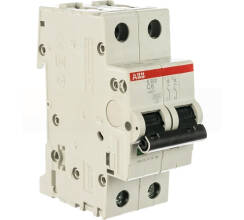 Автоматический выключатель ABB S202 2-полюсный С 6А 6kA 