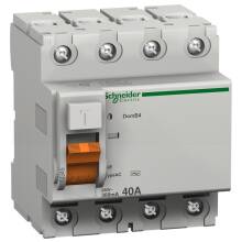 Выключатель дифференциального тока (УЗО) ABB Schneider Electric Домовй ВД63 4-полюсный AC 63А 300мА
