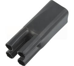 Перчатка термоусаживаемая Rexant на 4 жилы чёрная 82,0 / 45,0мм