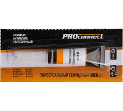 Универсальный секундный клей PROconnect на мульти карте, 3 г