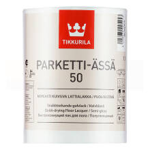 Лак паркетный Tikkurila Parketti-Ässä 50 бесцветный 1л