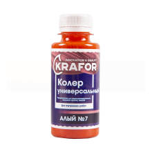 Колер Krafor Универсальный №7 алый 100 мл