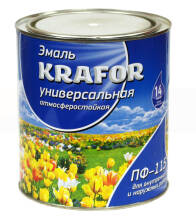 Эмаль Krafor ПФ-115 белая 2,7кг
