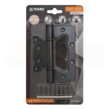 Петля Fuaro универсальная без врезки IN4500W-BL BL(500-2BB/BL 100x2,5) черный матовый-1шт