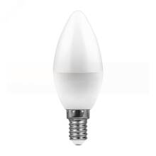 Лампа светодиодная LED 7вт E14 белый матовая свеча