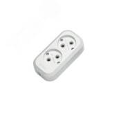 Колодка удлинителя 2 гнезда без заземления